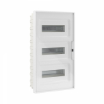 Щиток 36 мод встраиваемый FRAME, белый, с прозрачной дверцей, с 4 шинами  PEN (2шт на 8 отв. и 2шт на 10 отв.)