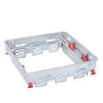 Основание неукомплектованное для монтажа ревизионной напольной коробки со вставкой для регулировки высоты суппортов стандартное исполнение 16/24 мод. Основание неукомплектованное для монтажа ревизионной напольной коробки со вставкой для регулировки высоты суппортов стандартное исполнение 16/24 мод.