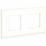 Рамка 2-пост. цвет белый стекло горизонтальная, IP21 Unica NEW SE Рамка 2-пост. цвет белый стекло горизонтальная, IP21 Unica NEW SE