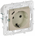 Розетка 1гн с З/К+USB C шторки с/у крем механизм 16А 18Вт SK-R17B SKANDY IEK (1/10/100)