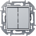 Выключатель 2кл прох с/у алюминий механизм INSPIRIA Legrand (1/5) Выключатель 2кл прох с/у алюминий механизм INSPIRIA Legrand (1/5)