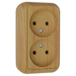 Розетка 2гн без З/К о/у дуб 16А IP20 Siva Ustu Makel (1/12/120) Розетка 2гн без З/К о/у дуб 16А IP20 Siva Ustu Makel (1/12/120)