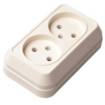 Розетка 2гн без З/К о/у крем 16А IP20 Siva Ustu Makel (1/10/100) Розетка 2гн без З/К о/у крем 16А IP20 Siva Ustu Makel (1/10/100)