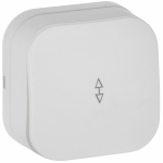 GLORY Выключ. 1-кл. прох. о/у 10А ВСп10-1-0-ХБм бел. м. IEK