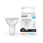 Лампа светодиод 9Вт GU10 4100К 660Лм MR16 Gauss Elementary (1/10/100)