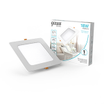 Светильник Gauss Basic Downlight квадрат 18W 1600lm 4000K 170-260V IP20 170*26 белый LED 1/60