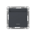 Механизм выключателя, карточный, с подсветкой, графит Эпика EKF