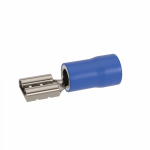 Наконечник-разъем плоский, розетка 4.8x0.8, изолированный фланец, для кабеля сечением до 2.5кв.мм Наконечник-разъем плоский, розетка 4.8x0.8, изолированный фланец, для кабеля сечением до 2.5кв.мм