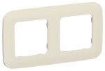 Рамка 2гн сливочный РУ-2-А-ФлСл FLITE IEK (1/100)