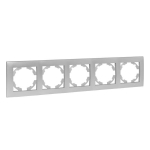 Рамка 5гн сталь Валенсия EKF Рамка 5гн сталь Валенсия EKF