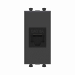 Накладка/вставка для настен. кабель-канала rj45 черный DKC