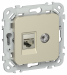 FLITE Роз. 2-я RJ45/TV кат.5Е STP РКТВ5е-2-1-ФлШ шам. IEK FLITE Роз. 2-я RJ45/TV кат.5Е STP РКТВ5е-2-1-ФлШ шам. IEK