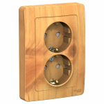 Розетка 2гн с З/К шторки с/у ясень 16А Blanca Systeme Electric