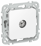 Розетка 1гн ТВ оконечная с/у белый механизм РТВм-1-1-1-ФлБ FLITE IEK (1/100)