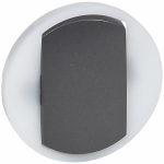 Celianе Лицевая панель 1-клавишного выключателя с кольцевой подсветкой, графит Celianе Лицевая панель 1-клавишного выключателя с кольцевой подсветкой, графит