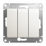 Выключатель 3кл с/у перламутр механизм Glossa Systeme Electric (1/20) Выключатель 3кл с/у перламутр механизм Glossa Systeme Electric (1/20)