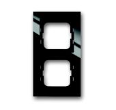 Рамка 2-пост. цвет черный глянцевый, пластик горизонт. и вертик., IP20 Axcent ABB Рамка 2-пост. цвет черный глянцевый, пластик горизонт. и вертик., IP20 Axcent ABB