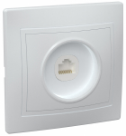 Розетка 1гн комп RJ45 с/у белый кат.5е РК10-КБ Кварта GENERICA IEK (1/10/200)