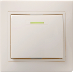 Выключатель 1кл с подсв с/у крем ВС10-1-1-ККм Кварта GENERICA IEK (1/10/120)