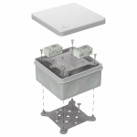 Коробка огнестойкая разветвительная для о/п двухкомпонентная 60-0300-FR6.0-4-4-Р Е15-Е60 RAL7035 100х100х50 (14 шт/кор) Промрукав