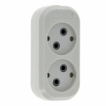 Колодка 2гн без З/К белая 10А Эксперт EKF PROxima (1/100) Колодка 2гн без З/К белая 10А Эксперт EKF PROxima (1/100)