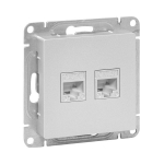 Розетка 2гн комп+комп RJ45+RJ45 с/у алюминий механизм кат.5е Эпика EKF (1/10/120) Розетка 2гн комп+комп RJ45+RJ45 с/у алюминий механизм кат.5е Эпика EKF (1/10/120)