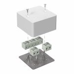 Коробка огнестойкая для кабель-канала 40-0460-FR6.0-10 Е15-Е120 85х85х45 Промрукав Коробка огнестойкая для кабель-канала 40-0460-FR6.0-10 Е15-Е120 85х85х45 Промрукав