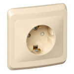 Розетка 1гн с З/К шторки с/у крем 16А Этюд Systeme Electric Розетка 1гн с З/К шторки с/у крем 16А Этюд Systeme Electric