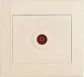 Розетка 1гн ТВ проходная с/у крем Defne Makel (1/12/120)