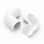 Соединитель угловой разборный белый д20 (50шт/800шт уп/кор) Промрукав