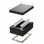 Коробка огнестойкая для о/п 40-0330-FR10.0-28 Е15-Е120 RAL9005 260х175х90 (7 шт/кор) Промрукав