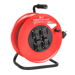 Удлинитель на катушке 4гн с З/К 20м металл 16А КГ 3х2,5 IP44 Гефест 2.0 EKF PROxima