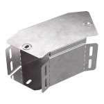 Угол д/листового кабель.лотка 45° горизонтальн. без разъема/соединителя сталь светло-серый ПРОМРУКАВ