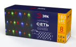 Гирлянда светодиод сеть 1,8х1,5м мультиколор мультирежим 220В IP20 ENIS-01M ЭРА (1/60)