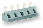 Клемма печатной платы 1 уровень, 10 соединителей, 630В 24А 6кВ сечение2.500мм² олово крепл. проводника, соединение с пружинным зажимом IP20 Wago
