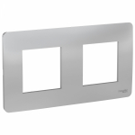 Рамка 2гн алюминий UNICA STUDIO Schneider Electric (1/5) Рамка 2гн алюминий UNICA STUDIO Schneider Electric (1/5)