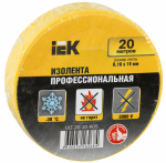 Изолента желтая 19/20м IEK (1/10/200) Изолента желтая 19/20м IEK (1/10/200)