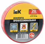 Изолента красная 19/20м IEK (1/10/200) Изолента красная 19/20м IEK (1/10/200)
