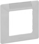 Рамка 1гн алюминий с держателем для маркировки Etika Legrand Рамка 1гн алюминий с держателем для маркировки Etika Legrand