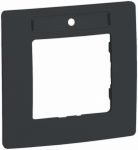Рамка 1гн антрацит с держателем для маркировки Etika Legrand Рамка 1гн антрацит с держателем для маркировки Etika Legrand