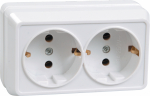 Розетка 2гн с З/К о/у белый IP20 РС22-3-ОБ Октава GENERICA IEK (1/18/216)