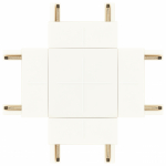 Коннектор Х-образный для тонкого накладного магнитного шинопровода белый TRM-S5-CX WH ЭРА (1/50)