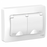 Розетка 2гн с З/К с крыш. шторки с/у белый 16А IP44 Blanca Systeme Electric (10) Розетка 2гн с З/К с крыш. шторки с/у белый 16А IP44 Blanca Systeme Electric (10)