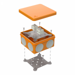 Коробка огнестойкая для о/п двухкомпонентная 60-0300-FR6.0-4 Е15-Е120 100х100х50 Промрукав