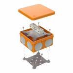 Коробка огнестойкая для о/п двухкомпонентная 60-0300-FR6.0-4-4-Р Е15-Е60 100х100х50 Промрукав