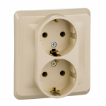 Розетка 2гн с З/К с/у крем 16А Этюд Systeme Electric (1/15) Розетка 2гн с З/К с/у крем 16А Этюд Systeme Electric (1/15)