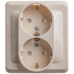 Розетка 2гн с З/К шторки с/у крем 16А Этюд Systeme Electric Розетка 2гн с З/К шторки с/у крем 16А Этюд Systeme Electric