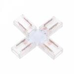 Коннектор Х-образный для одноцветной светодиодной ленты СОВ 8мм REXANT
