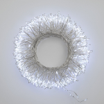 Гирлянда роса "Фейерверк" с трансформатором 20 м, 1000 LED, белое свечение Гирлянда роса "Фейерверк" с трансформатором 20 м, 1000 LED, белое свечение