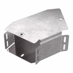 Угол д/листового кабель.лотка 45° горизонтальн. без разъема/соединителя сталь светло-серый ПРОМРУКАВ